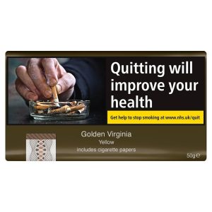 Golden Virginia Yellow Hand Rolling Tobacco – 50g Pouch